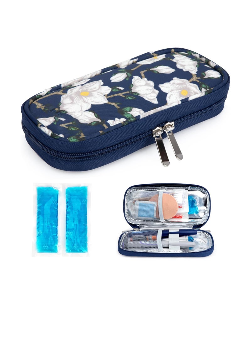Insulin Cooler Travel Case with 2 TSA Gel Ice Packs Portable Medication Cooler for Travel Daily Life Keeps Insulin Safe Reliable - Image 1